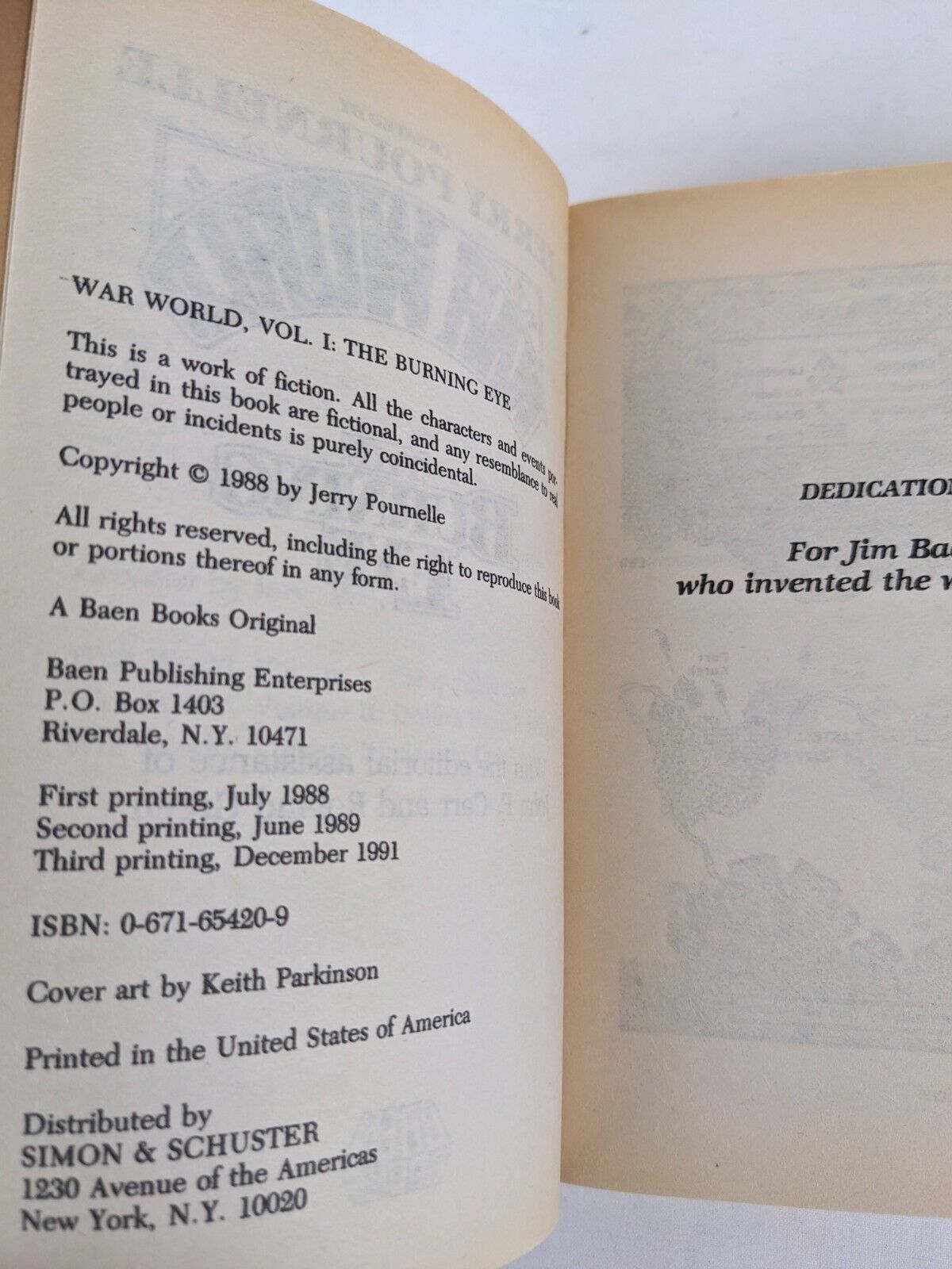 War World: The Burning Eye Jerry Pournelle 1991