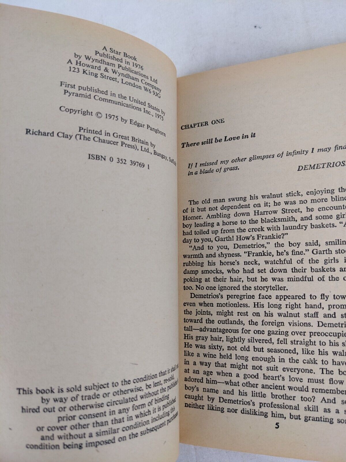 The company of glory by Edgar Pangborn 1975