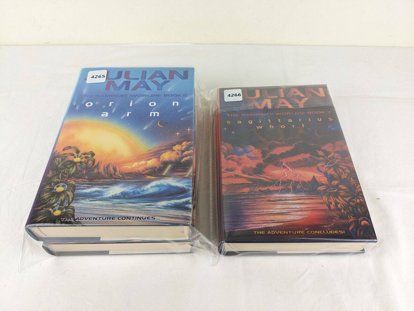 The rampart worlds trilogy by Julian May 1998 hardcover Spur, Arm, Whorl