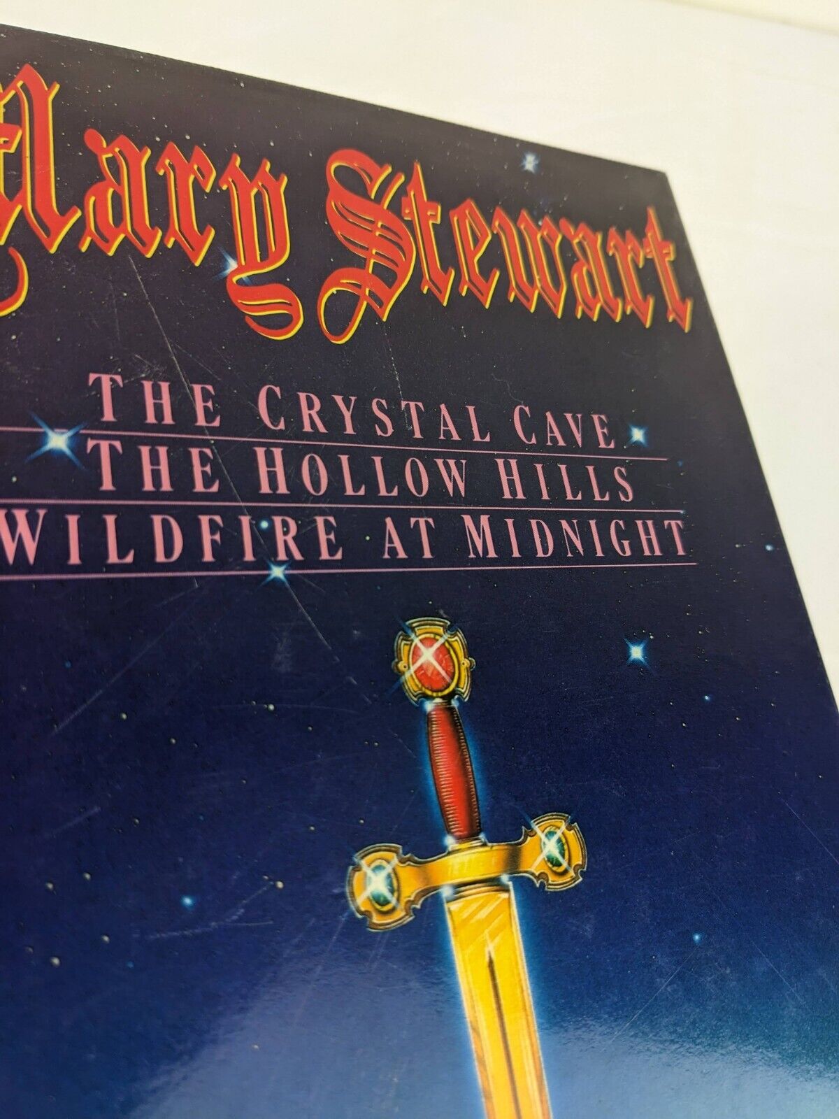 Crystal cave, hollow hills, wildfire at midnight by Mary stewart 1989 hardcover