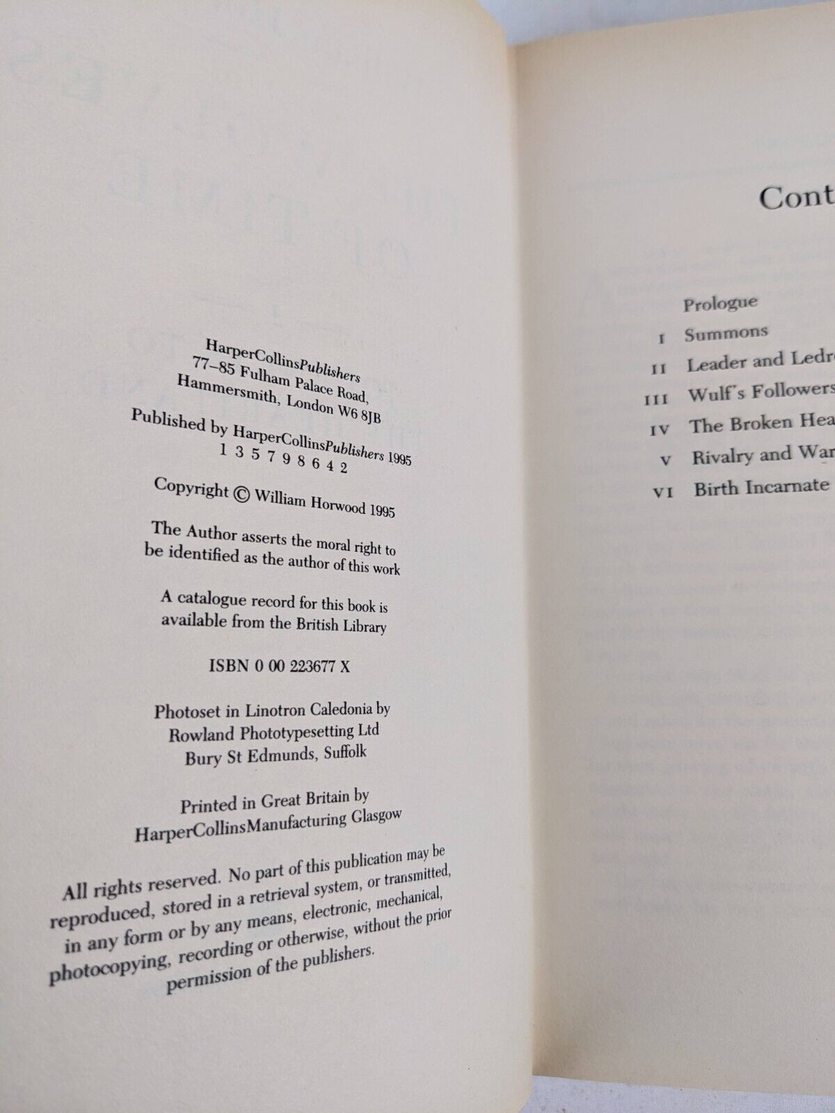 The wolves of time: Journeys to the heartland by William Horwood 1995 hardcover