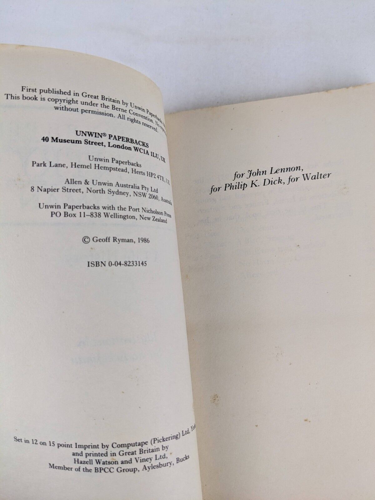 The unconquered country by Geoff Ryman 1986