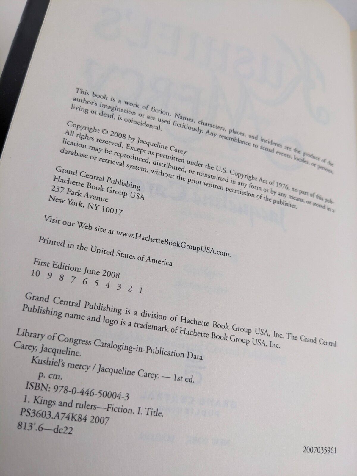 Kushiel's Justice & Kushiel's Mercy by Jacqueline Carey First Edition Hardcover