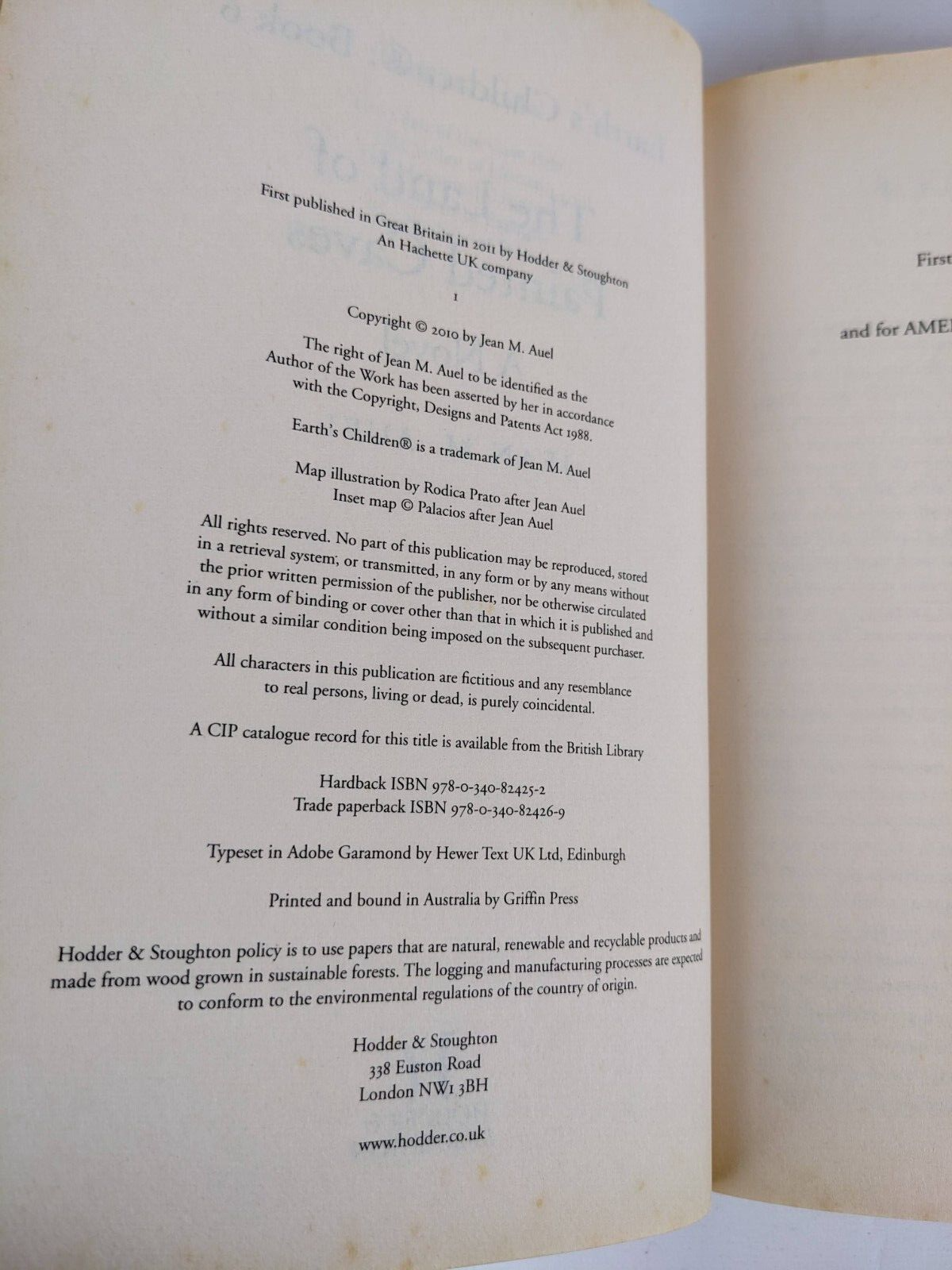 Children of the earth by Jean M. Auel books 3-6 Mammoth, Passage, Stone & caves