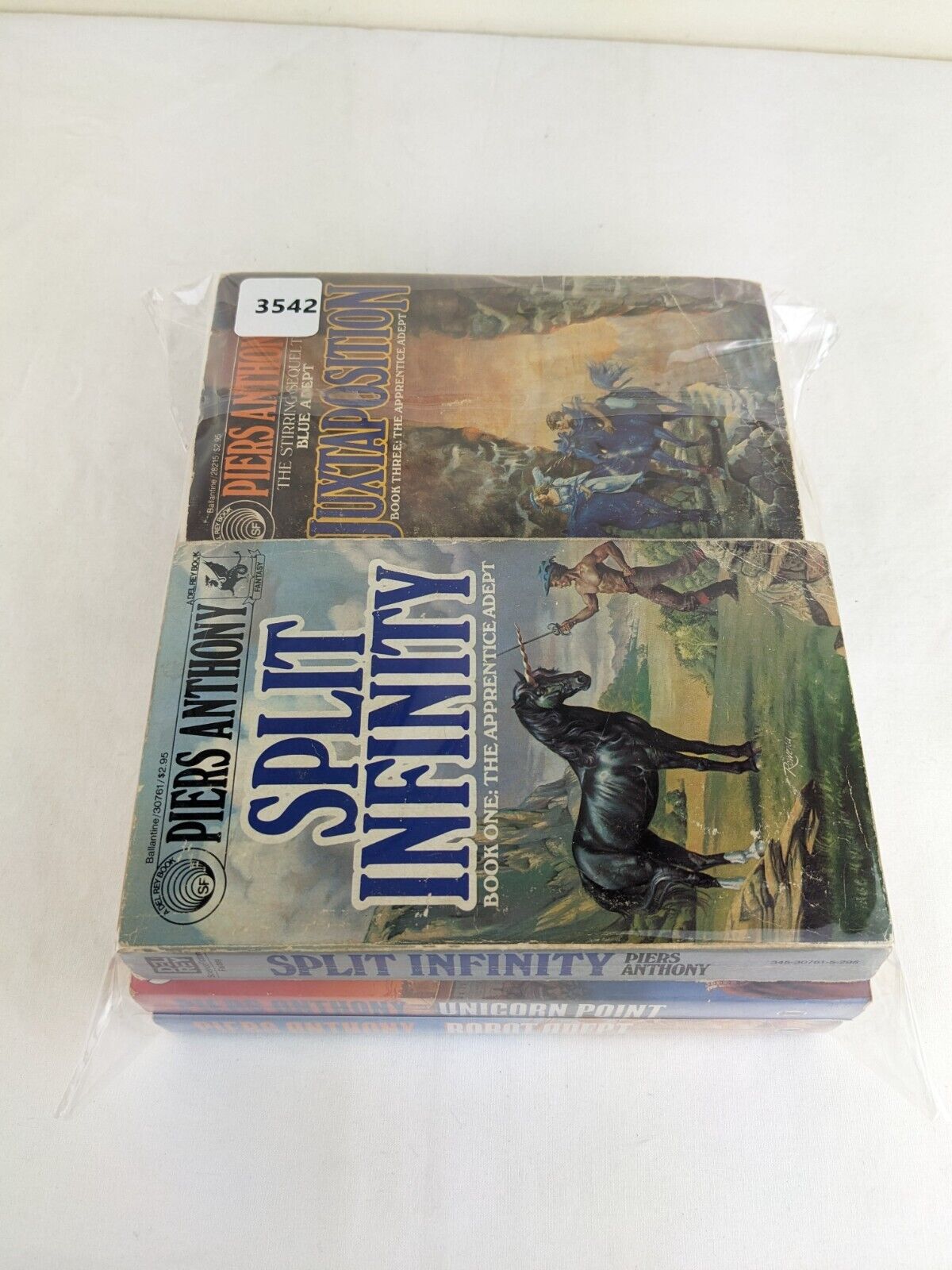Apprentice Adept x 5 by Piers Anthony 1983 Split, Blue, Juxtaposition etc