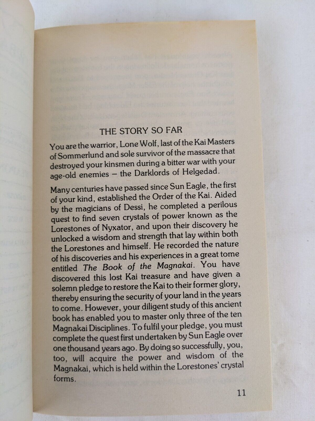 Lone wolf: the prisoners of time by Joe Dever 1990