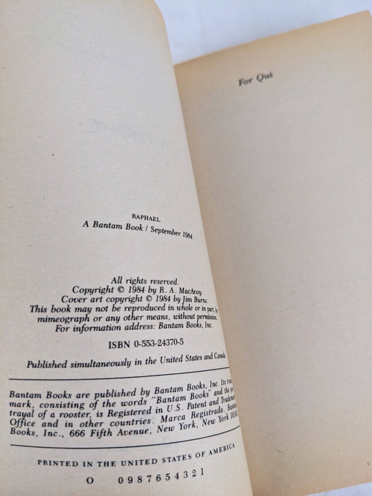 Damiano trilogy complete by R. A. Macavoy 1984 Damiano, Damiano's Lute & Raphael