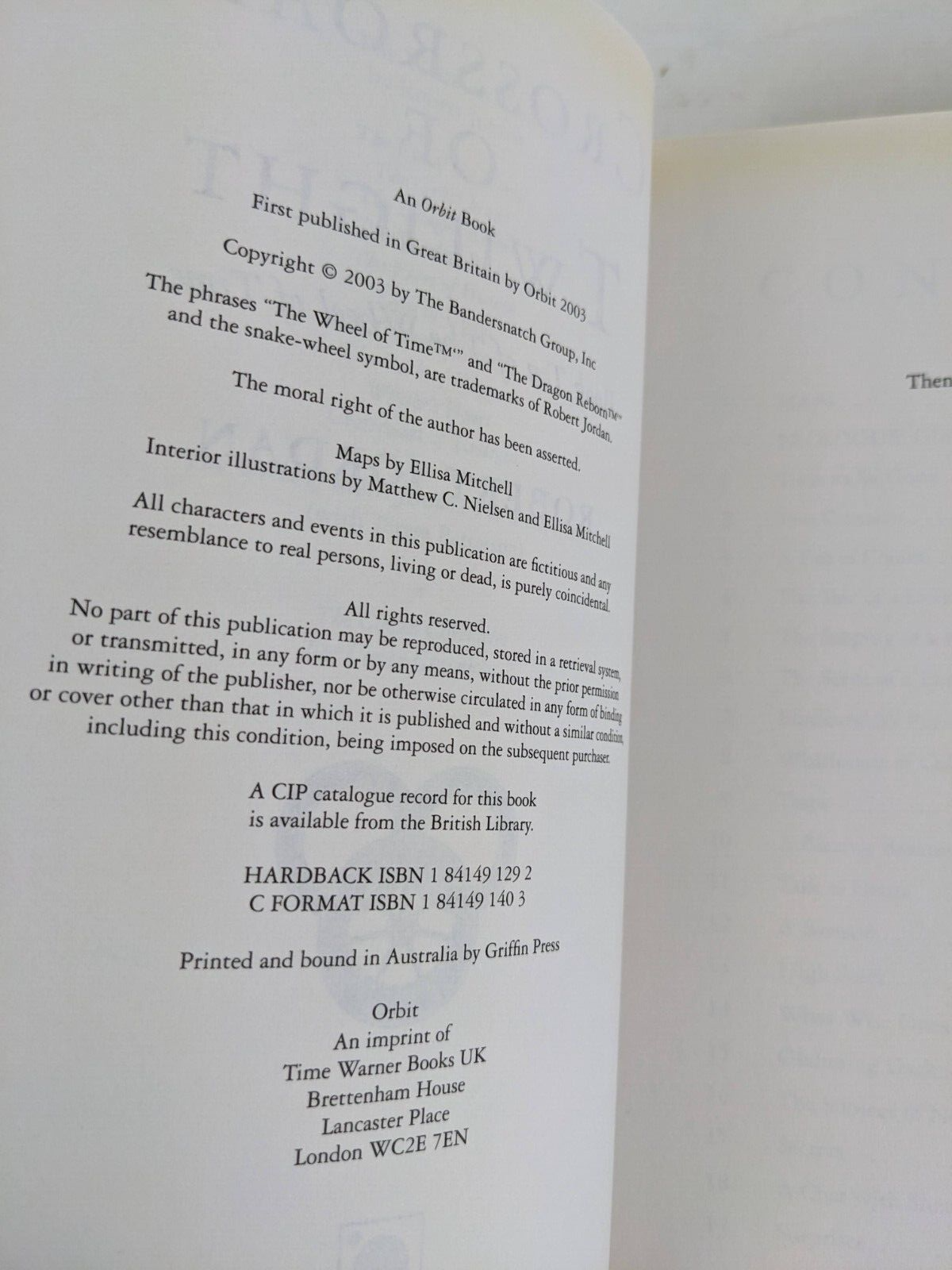 Crossroads of twilight - Wheel of time by Robert jordan large paperback 2003