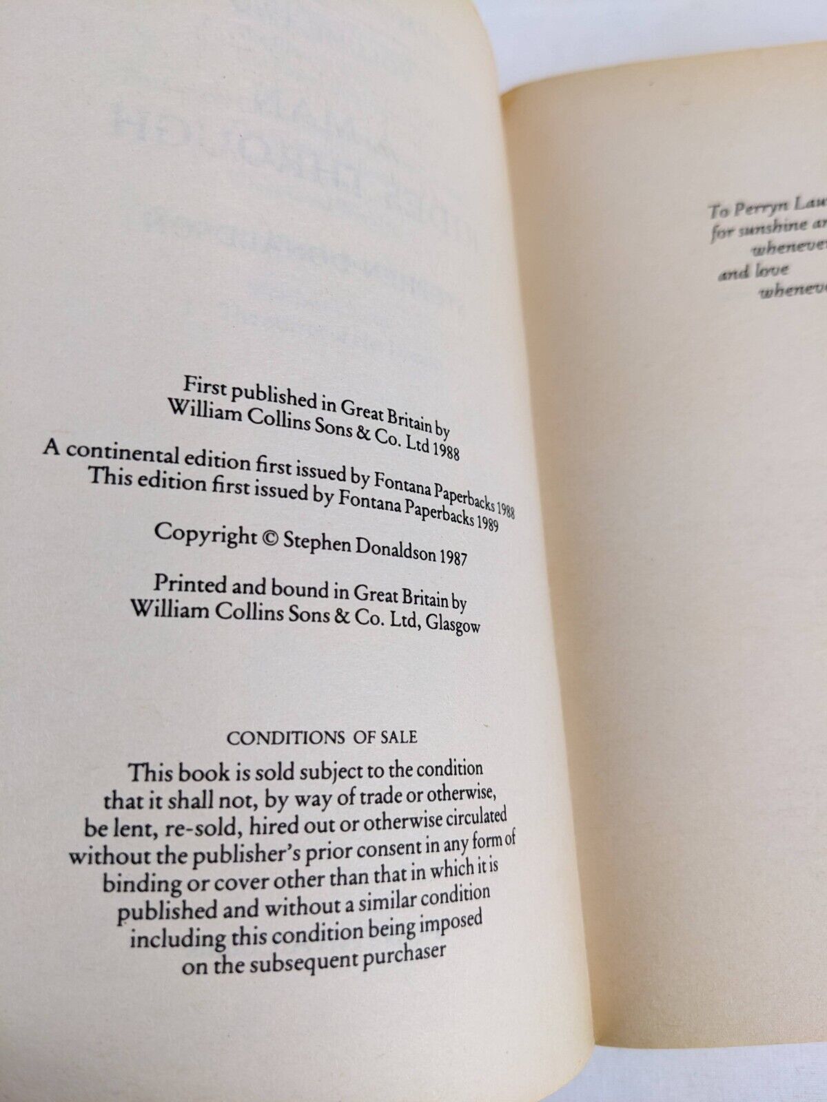 Mordant's Need Books 1 & 2 by Stephen Donaldson 1987 Her Dreams / Rides through