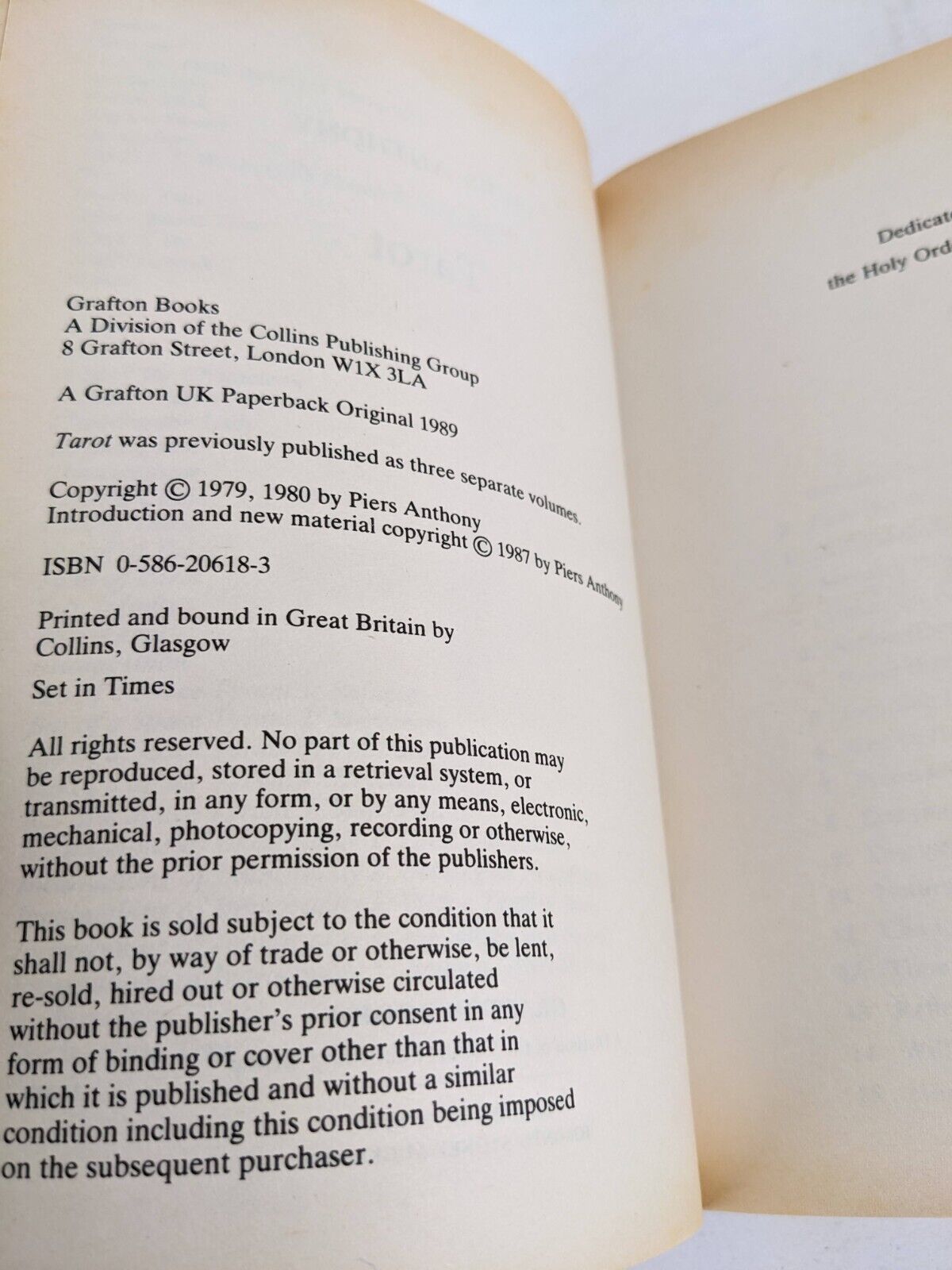 Tarot trilogy by Piers Anthony 1989 God, Vision & Faith
