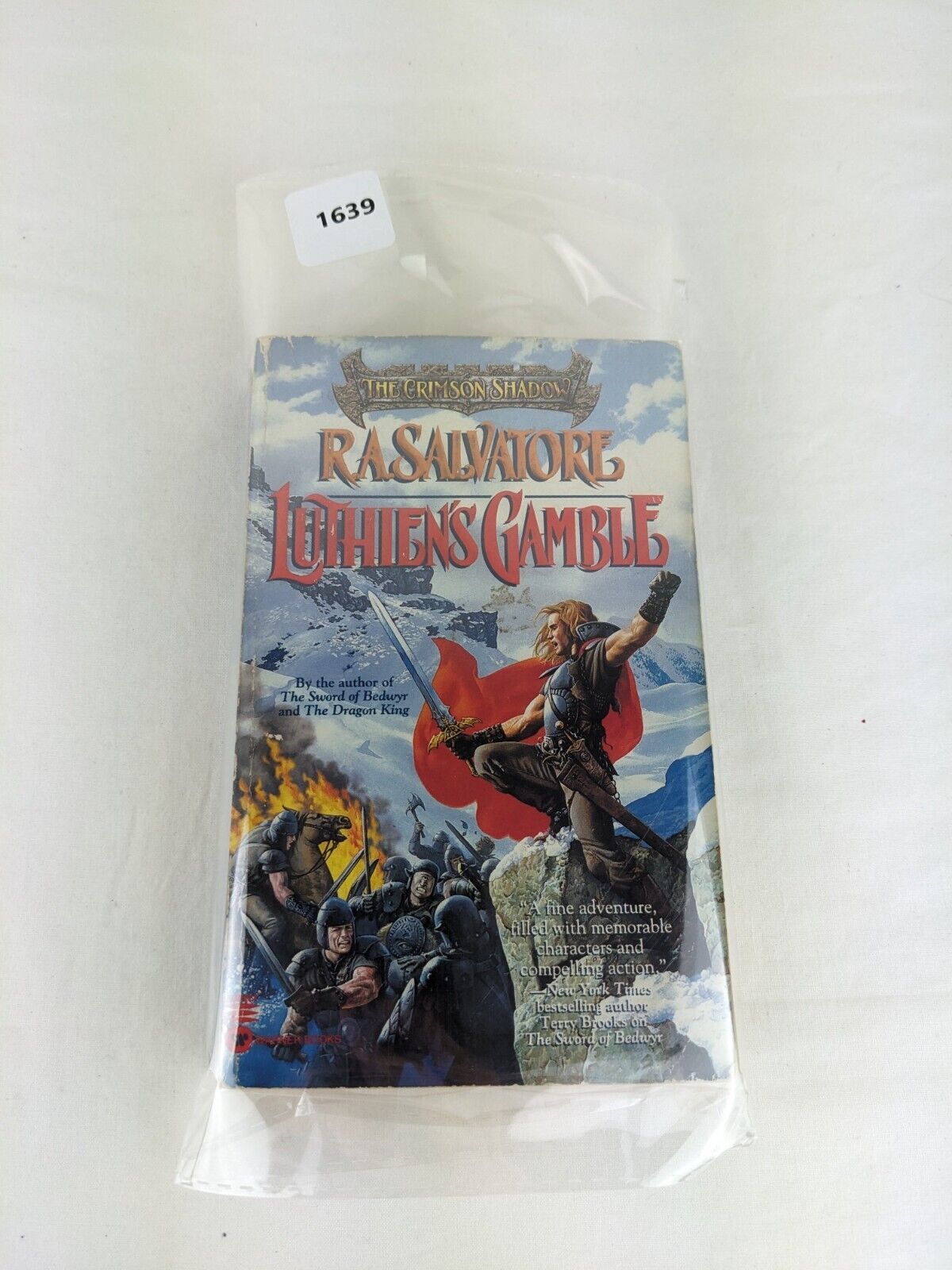 Luthien's gamble by R.A. Salvatore 1996 The crimson shadow