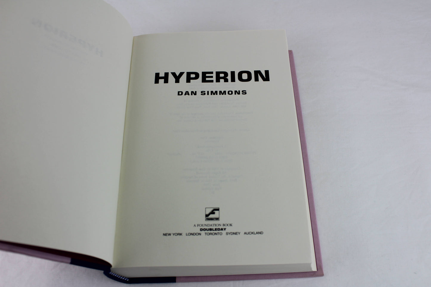 Hyperion by Dan Simmons 1989 Hardcover US First Edition