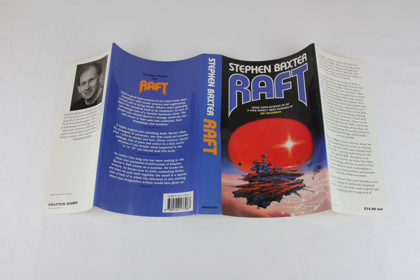 Raft by Stephen Baxter 1991 UK First Edition Hardcover - Xeelee Sequence