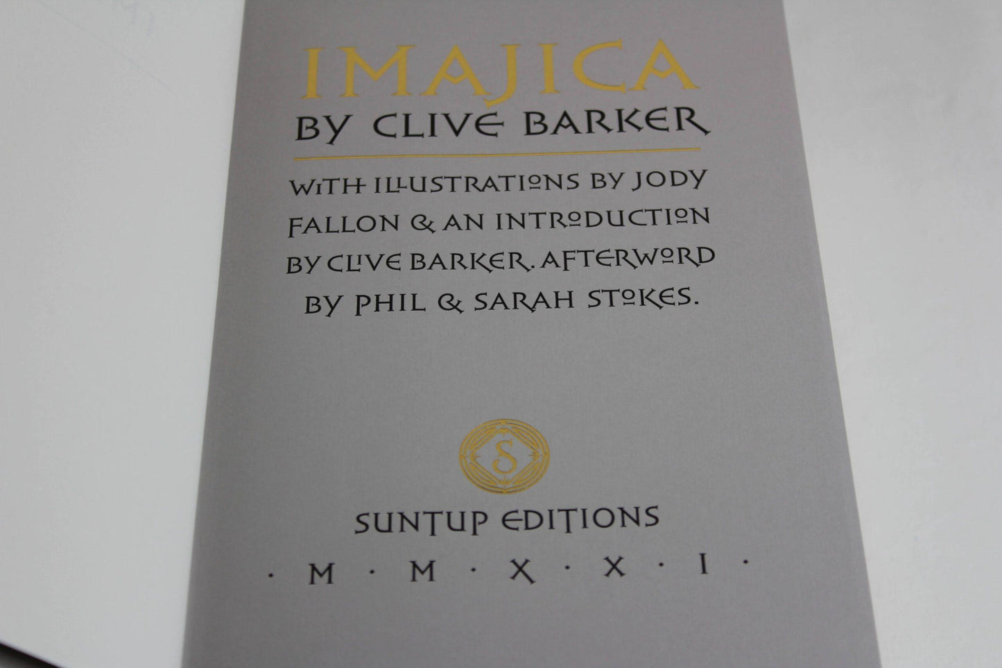 Imajica by Clive Barker Suntup Press Artist Edition 2022