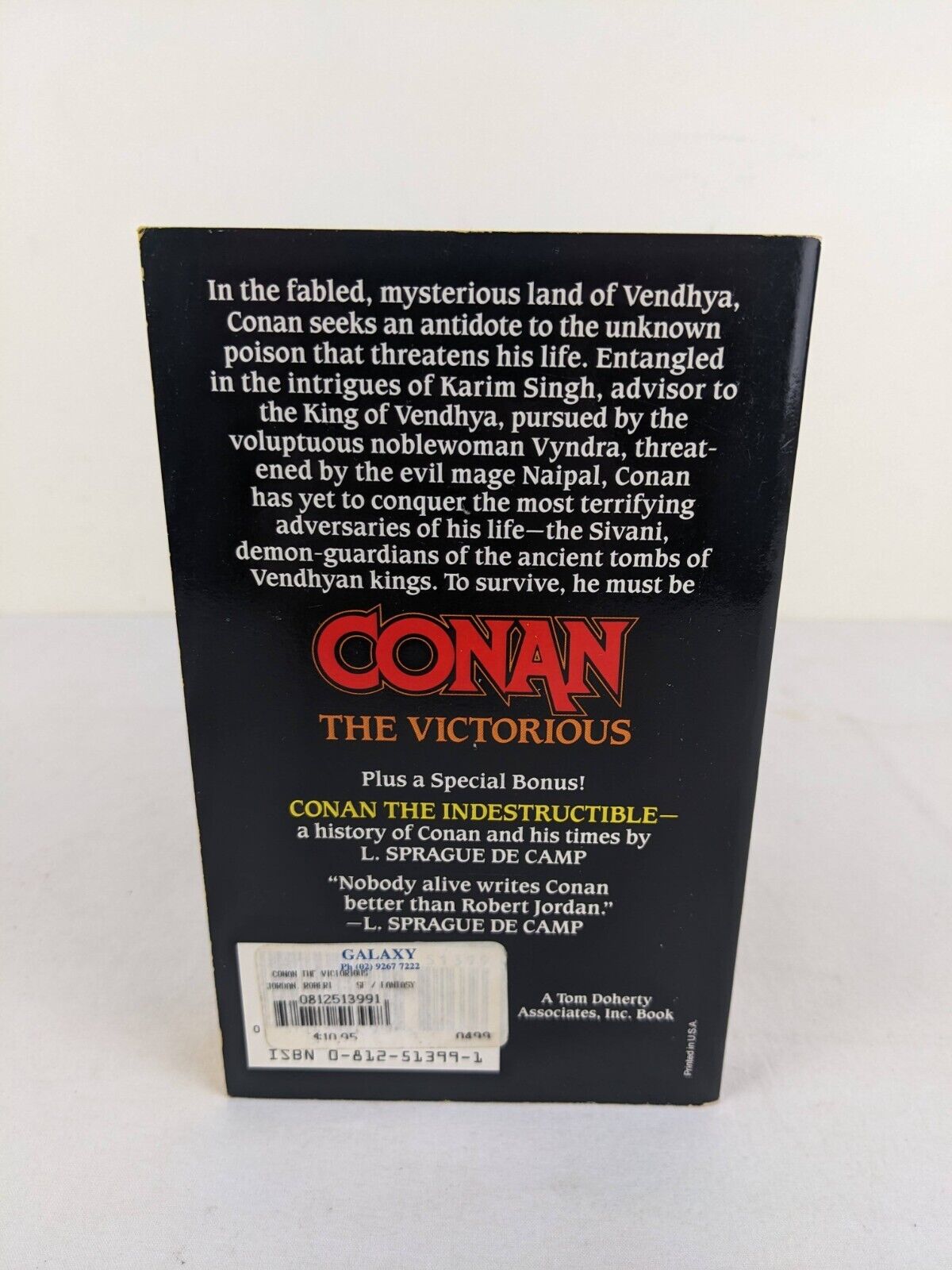 Conan the victorious by Robert Jordan 1984 TOR