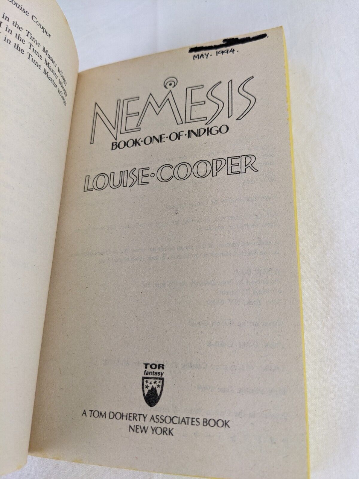 Indigo series x7 by Louise Cooper 1989 Nemesis, Inferno, Infanta, Troika etc.