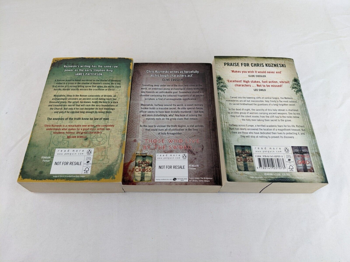 Payne & Jones Series x 3 by Chris Kuzneski 2006 Cross, God & Throne