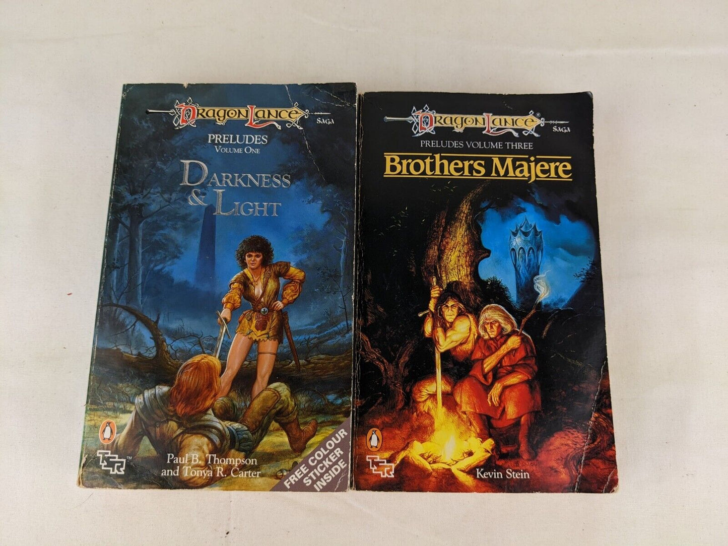 Dragonlance Preludes Darkness light Brothers Majere - Thompson Carter Stein 1989