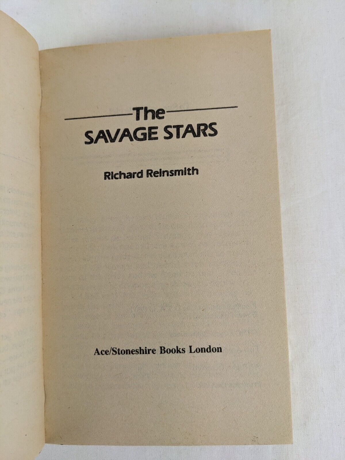 The savage stars by Richard Reinsmith 1983