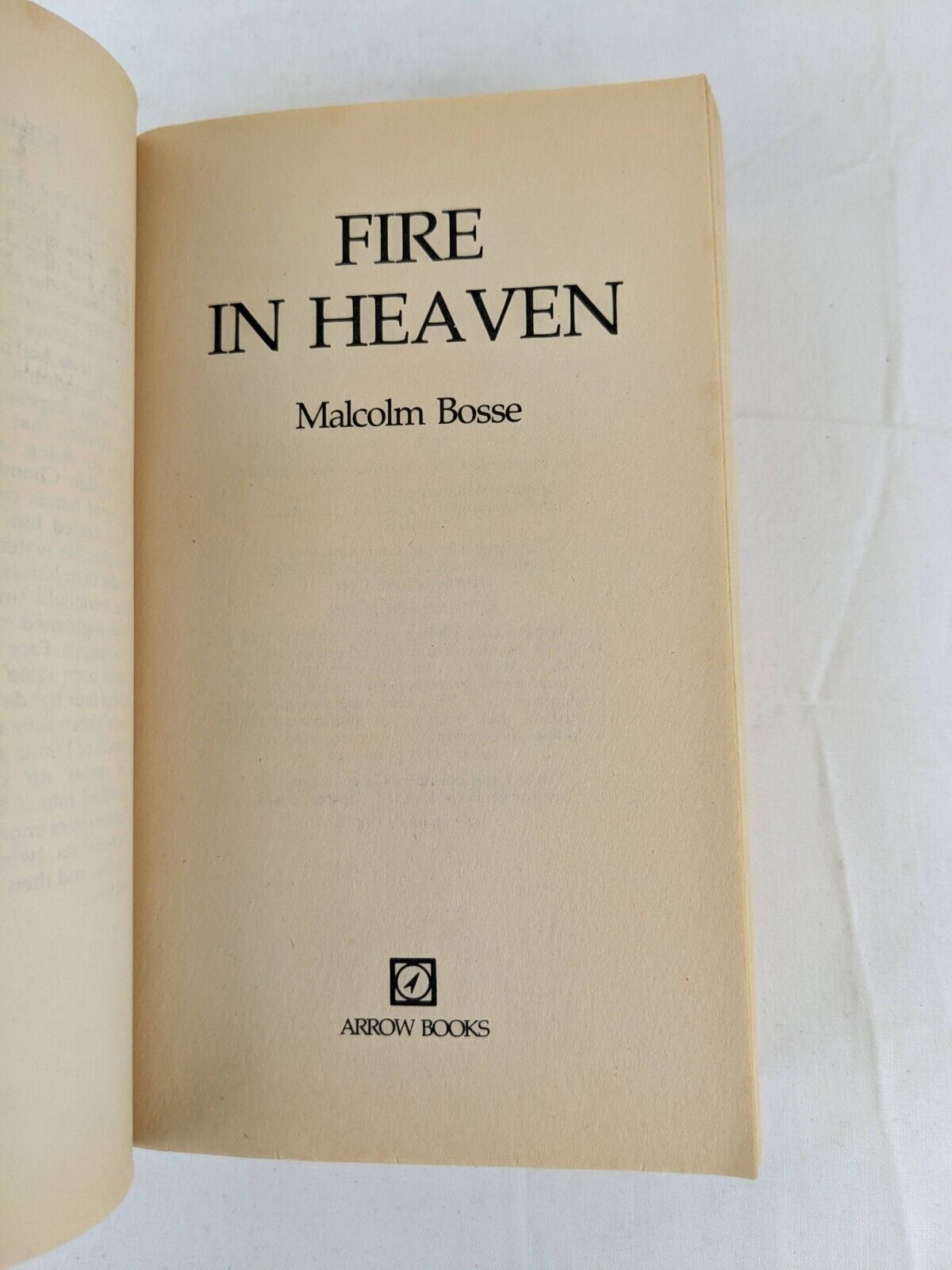 Fire in heaven by Malcolm Bosse 1986