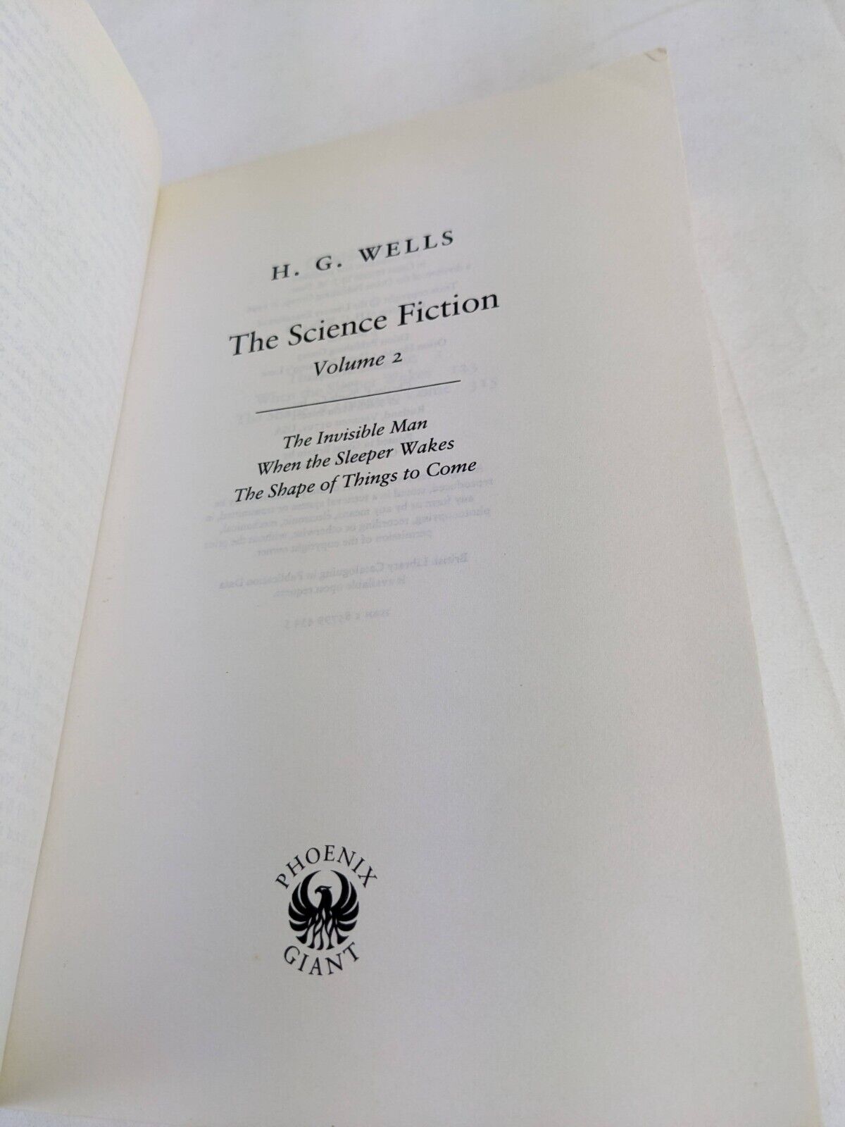 Invisible Man, Sleeper wakes & Shape of things to come H. G. Wells 1996