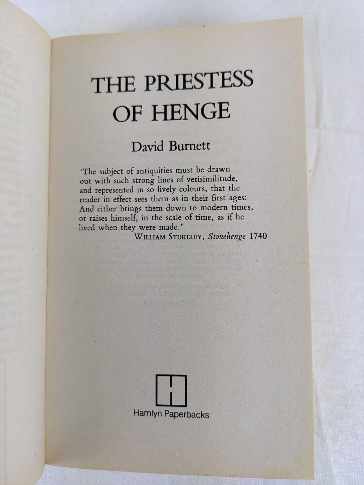 The priestess of Henge by David Burnett 1982