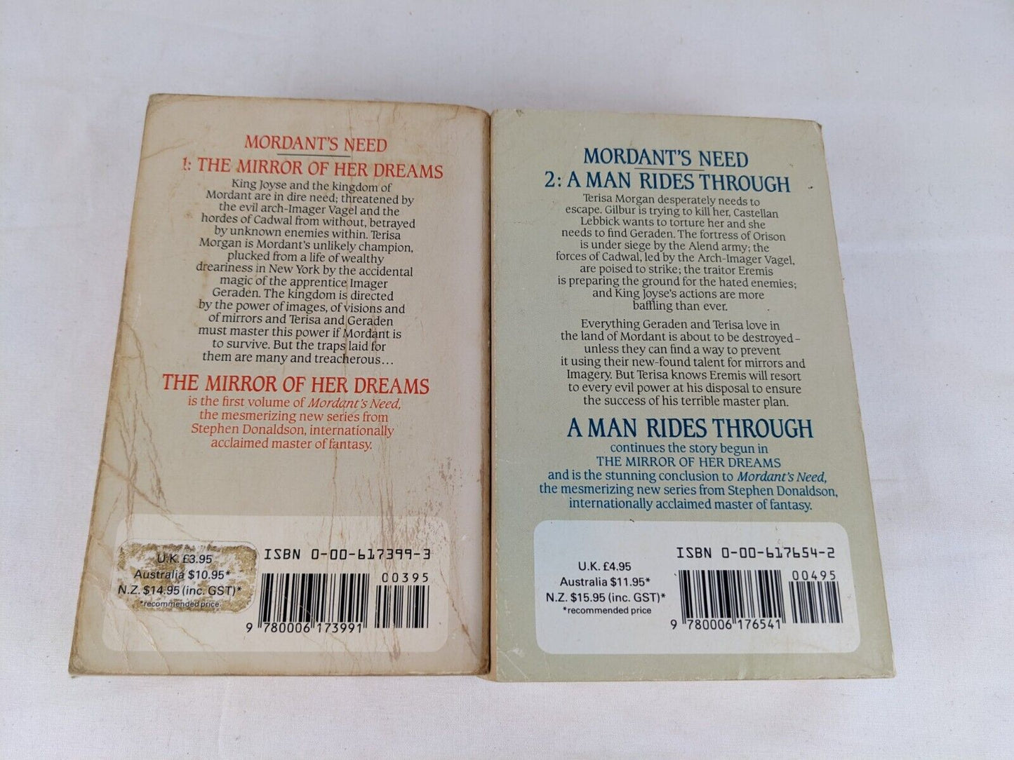 Mordant's Need Books 1 & 2 by Stephen Donaldson 1987 Her Dreams / Rides through