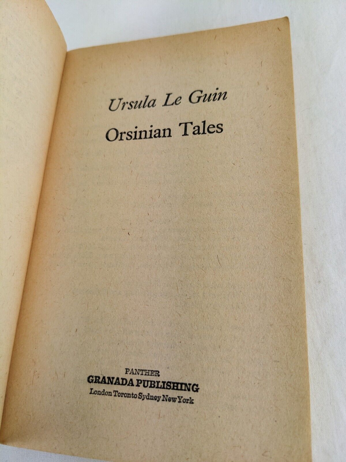 Orsinian tales by Ursula Le Guin 1978