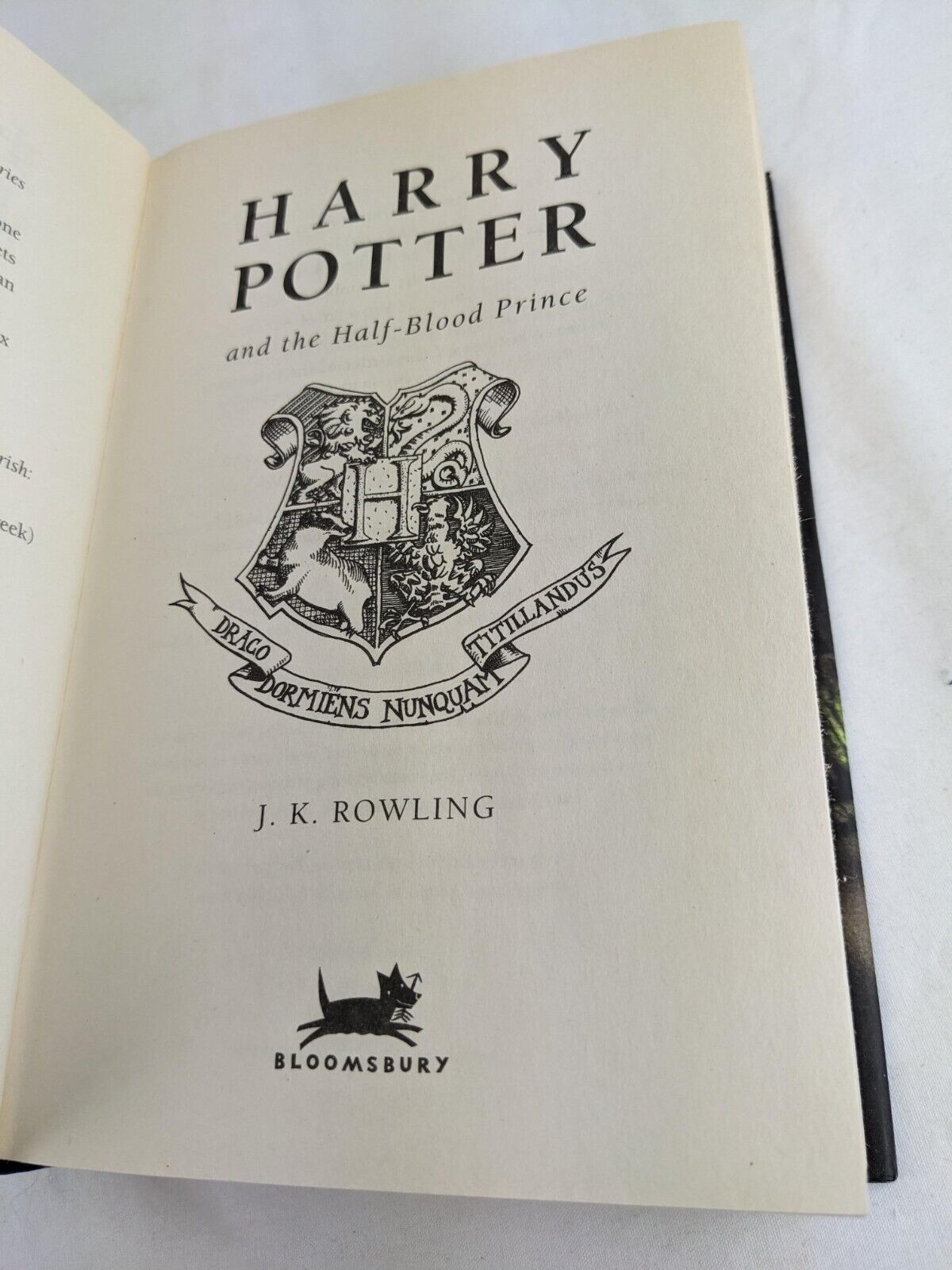 Harry Potter half-blood prince by J.K. Rowling Hardcover First Edition 2005