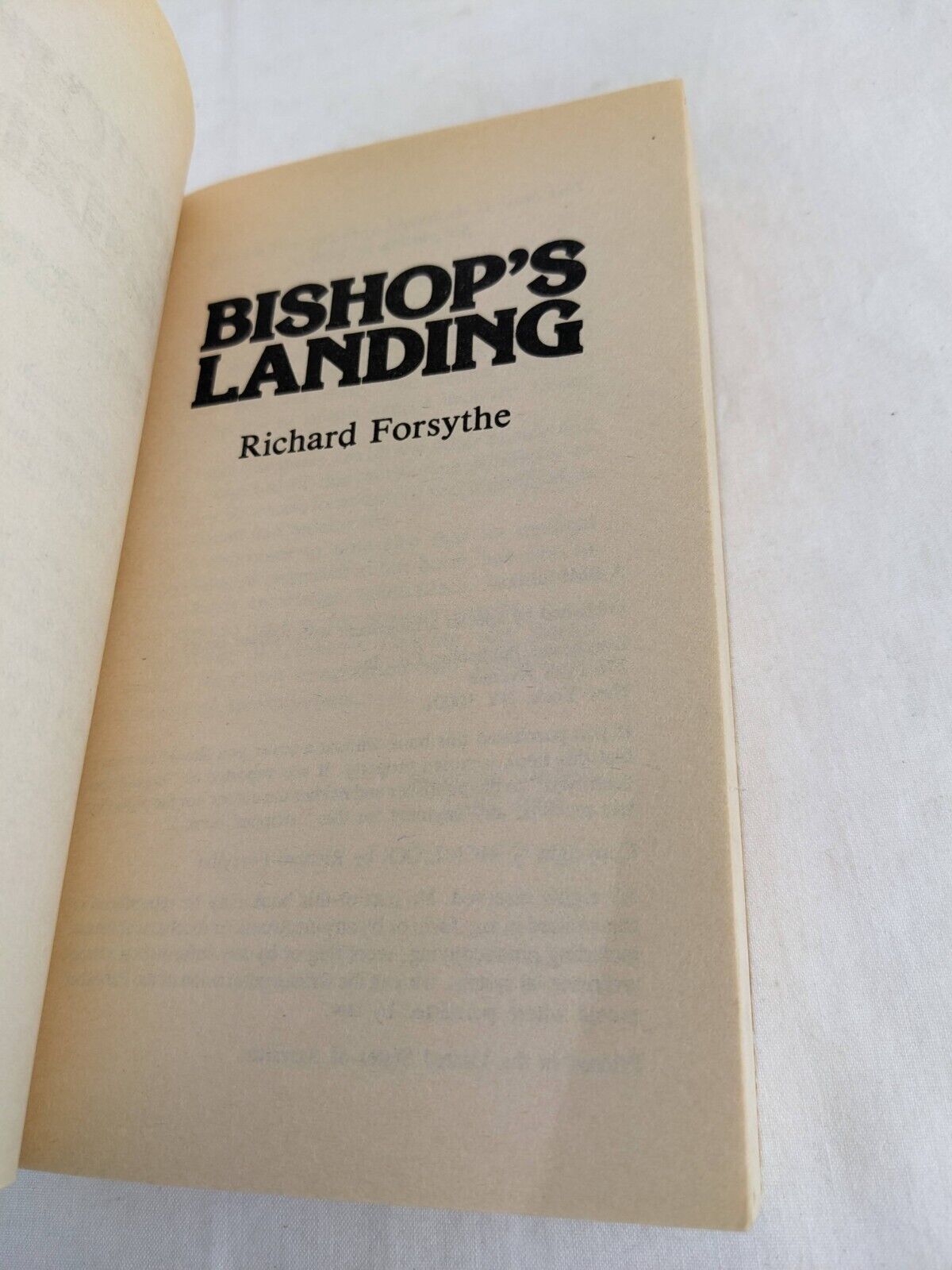 Bishop's landing by Richard Forsythe 1980 BMI Horror