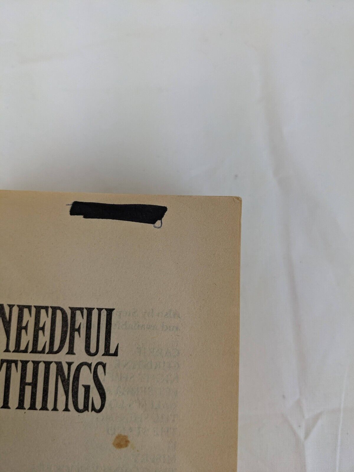 Needful Things by Stephen King (Paperback, 1992)