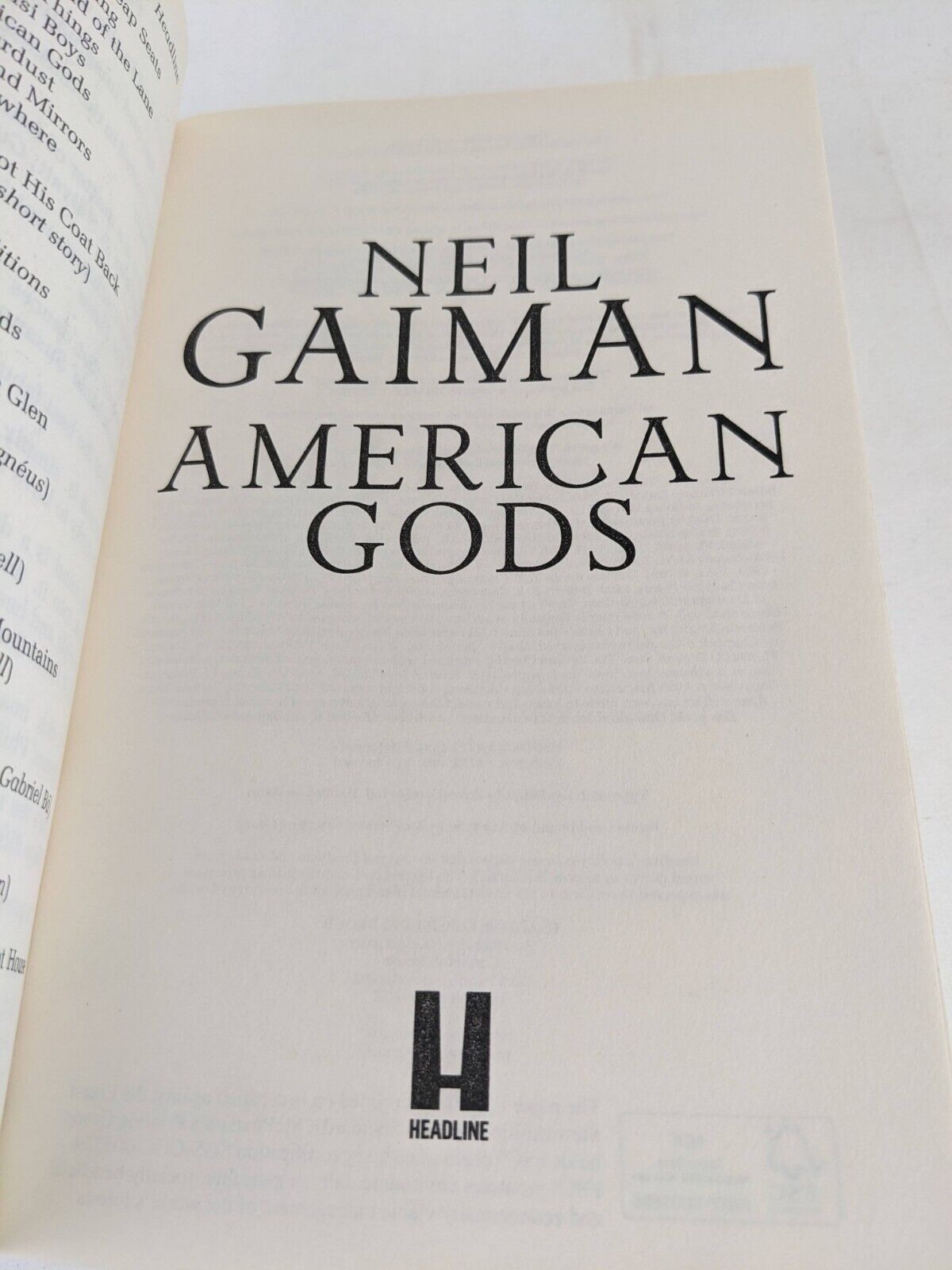 American Gods by Neil Gaiman 2017 TV Tie-in