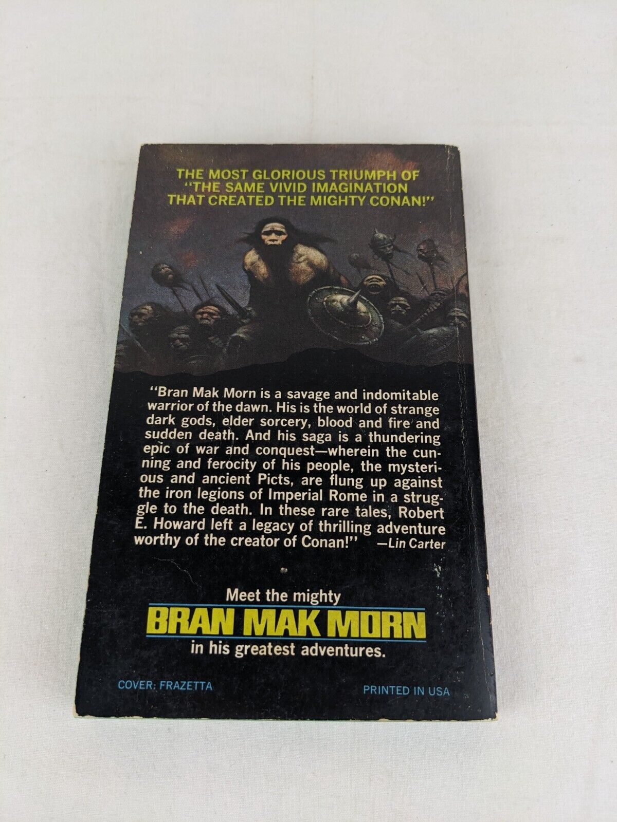 Bran Mak Morn by Robert E. Howard 1969 First Printing Dell Frazetta Art