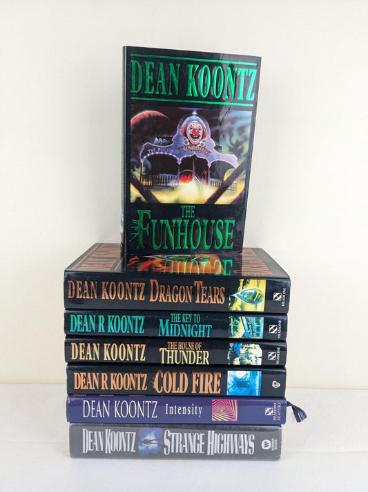 Dean Koontz Hardcover x 7 1992 Dragon, midnight, thunder, fire, funhouse etc.