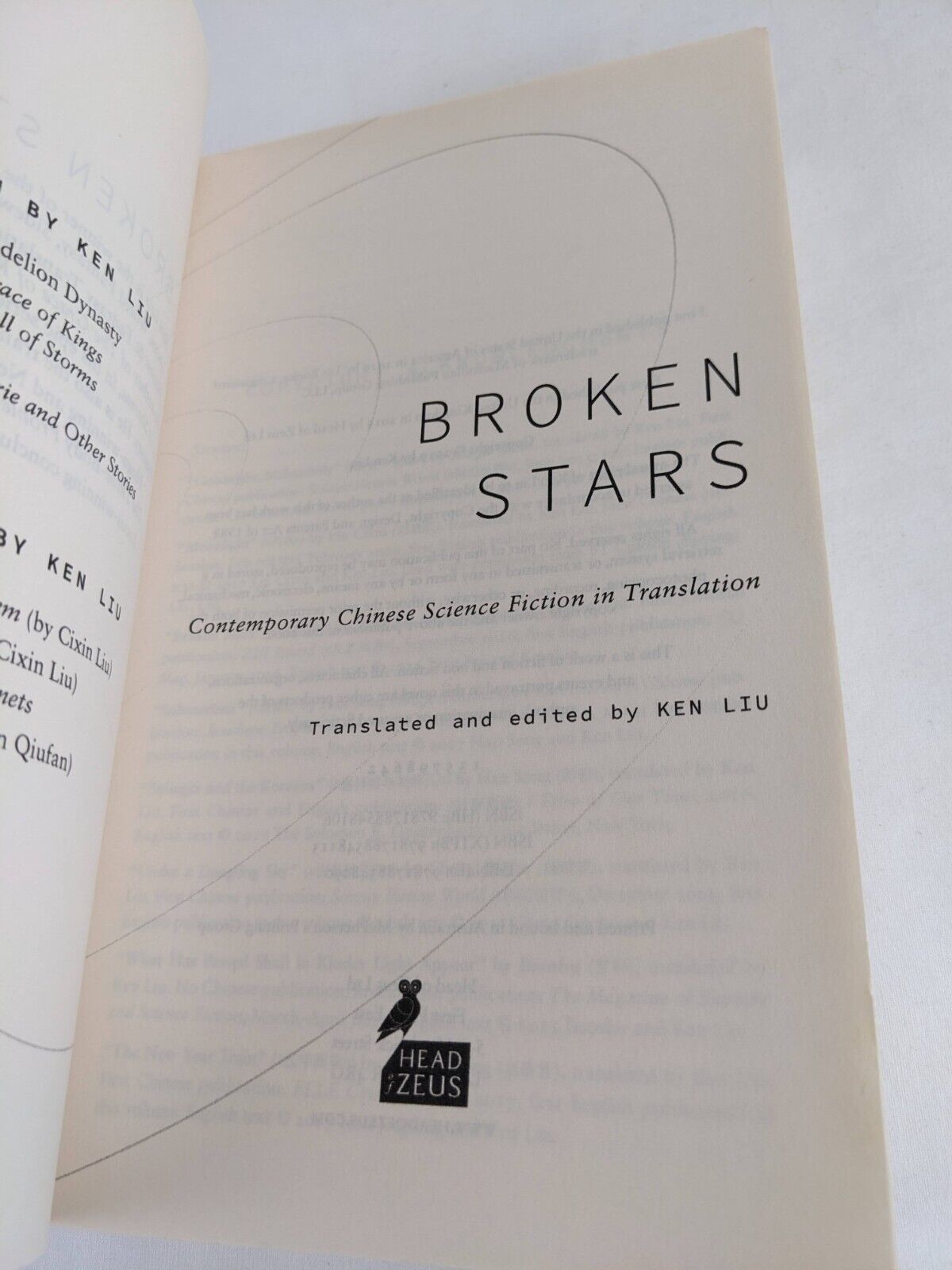 Broken stars edited by Ken Liu 2019 - 16 Chinese science fiction stories