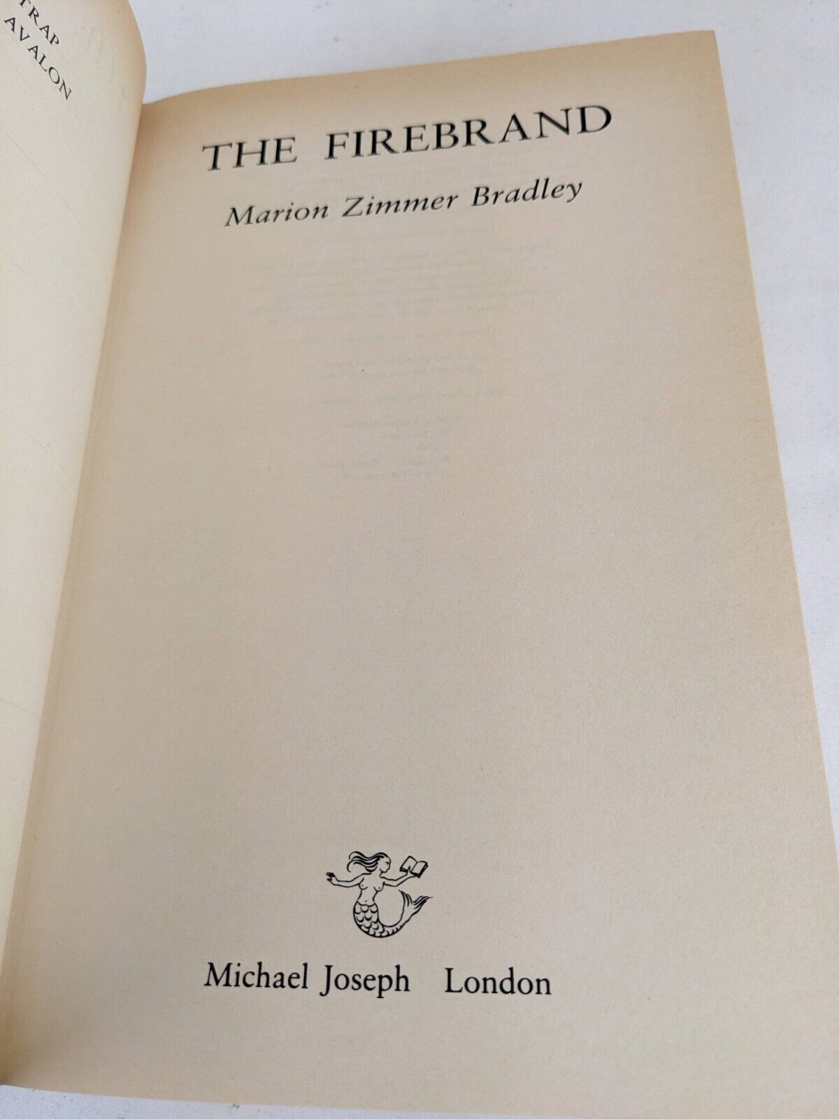 The firebrand by Marion Zimmer Bradley Hardcover 1988