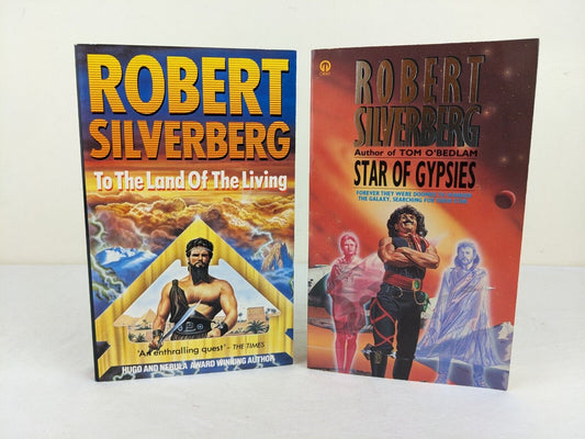 Robert Silverberg x 2 - Land of the living 1990 & Star of Gypsies 1987