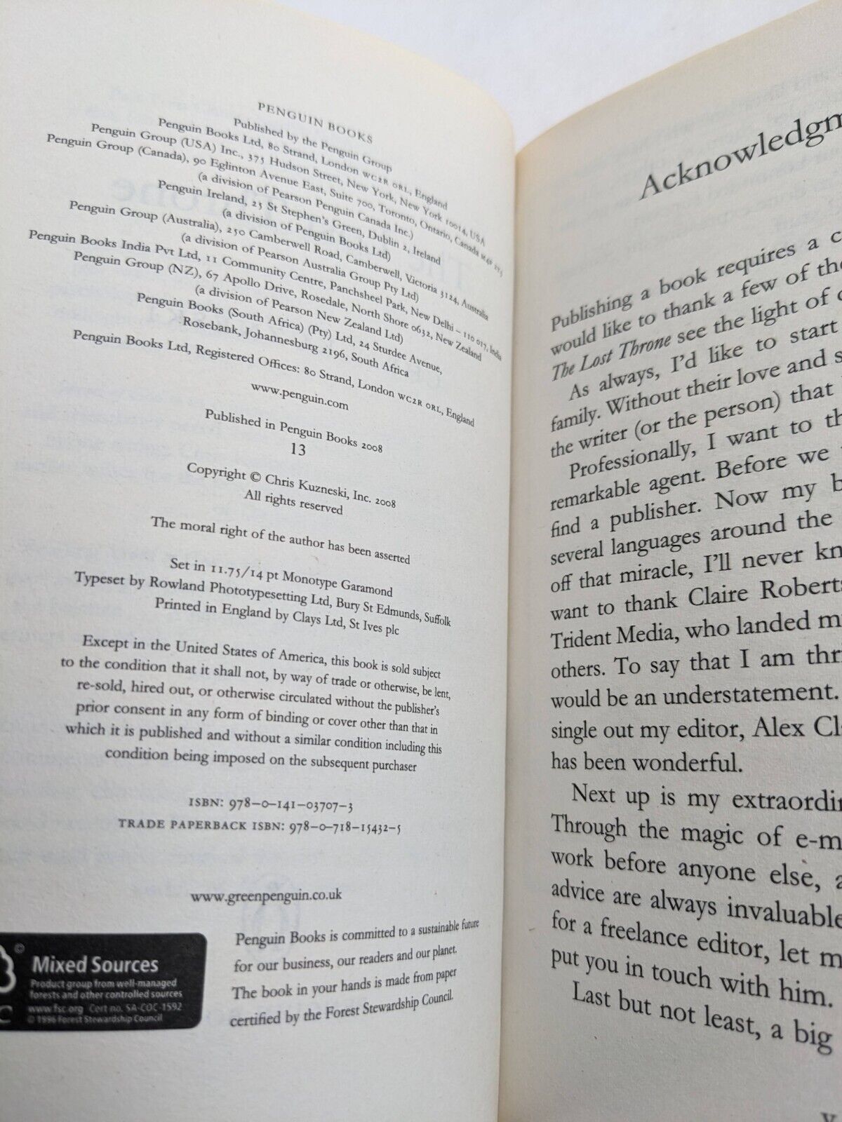 Payne & Jones Series x 3 by Chris Kuzneski 2006 Cross, God & Throne