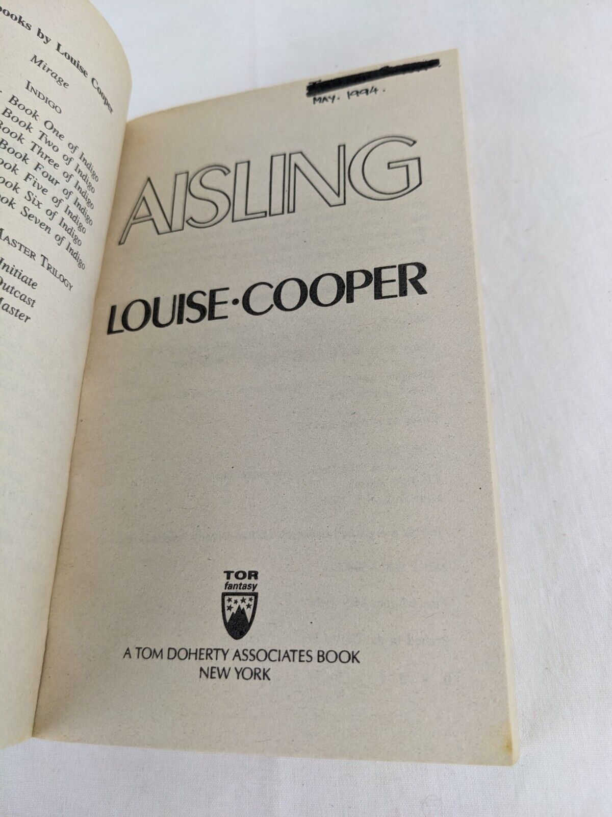 Indigo series x7 by Louise Cooper 1989 Nemesis, Inferno, Infanta, Troika etc.