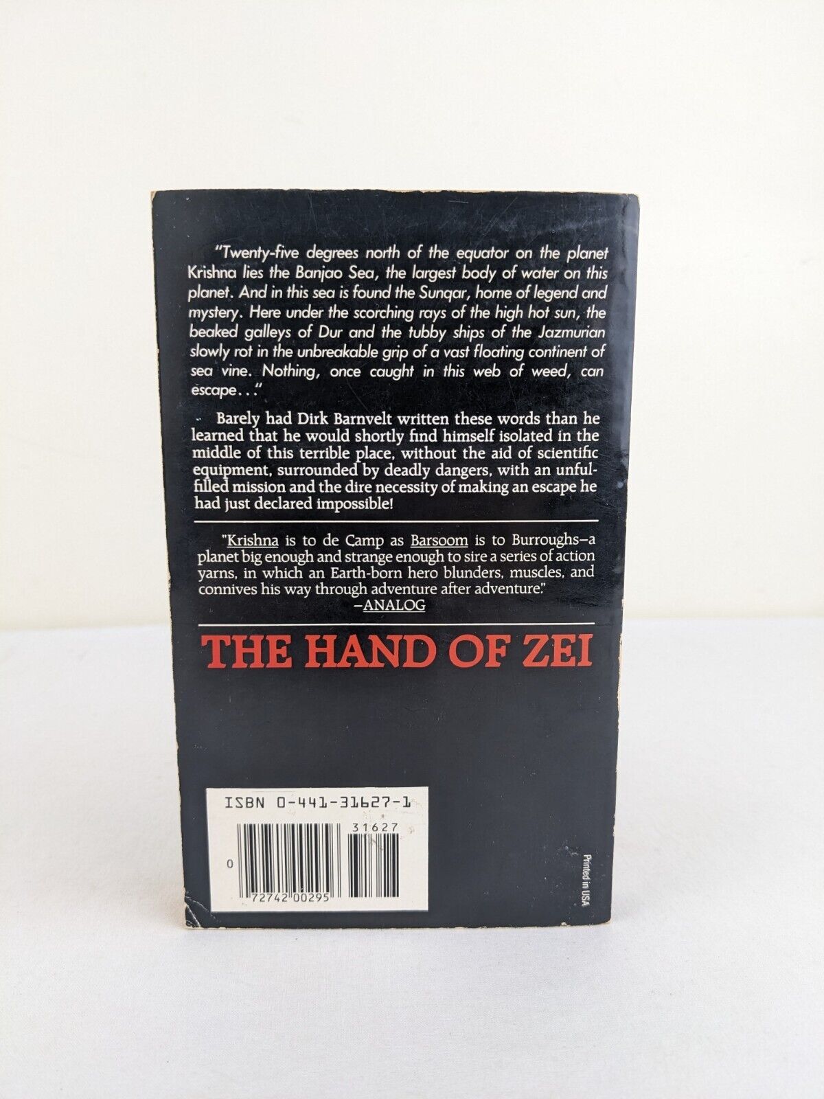 The hand of Zei by L. Sprague de Camp 1982  Viagens Interplanetarias