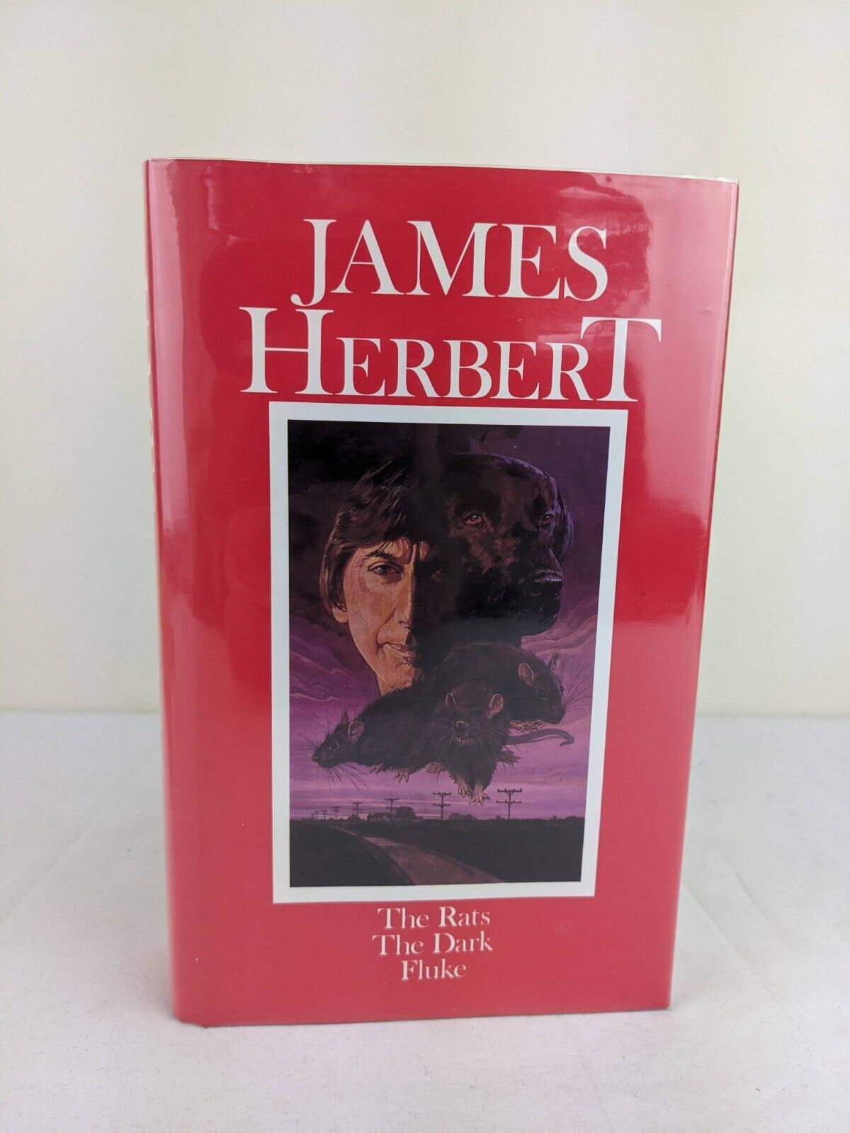 The Rats, The dark & Fluke by James Herbert Omnibus Hardcover 1988