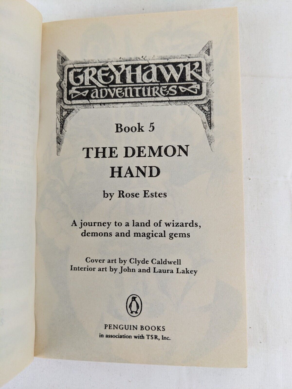Greyhawk adventures: The demon hand by Rose Estes 1988