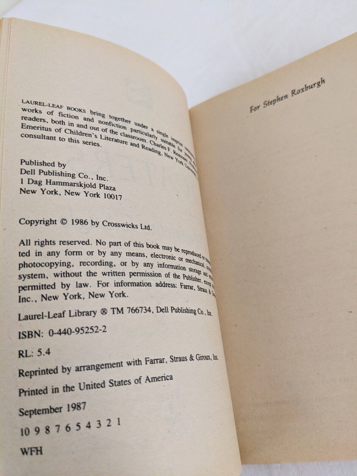 Many Waters by Madeleine L'Engle 1987 - Time series Laurel-leaf Fantasy