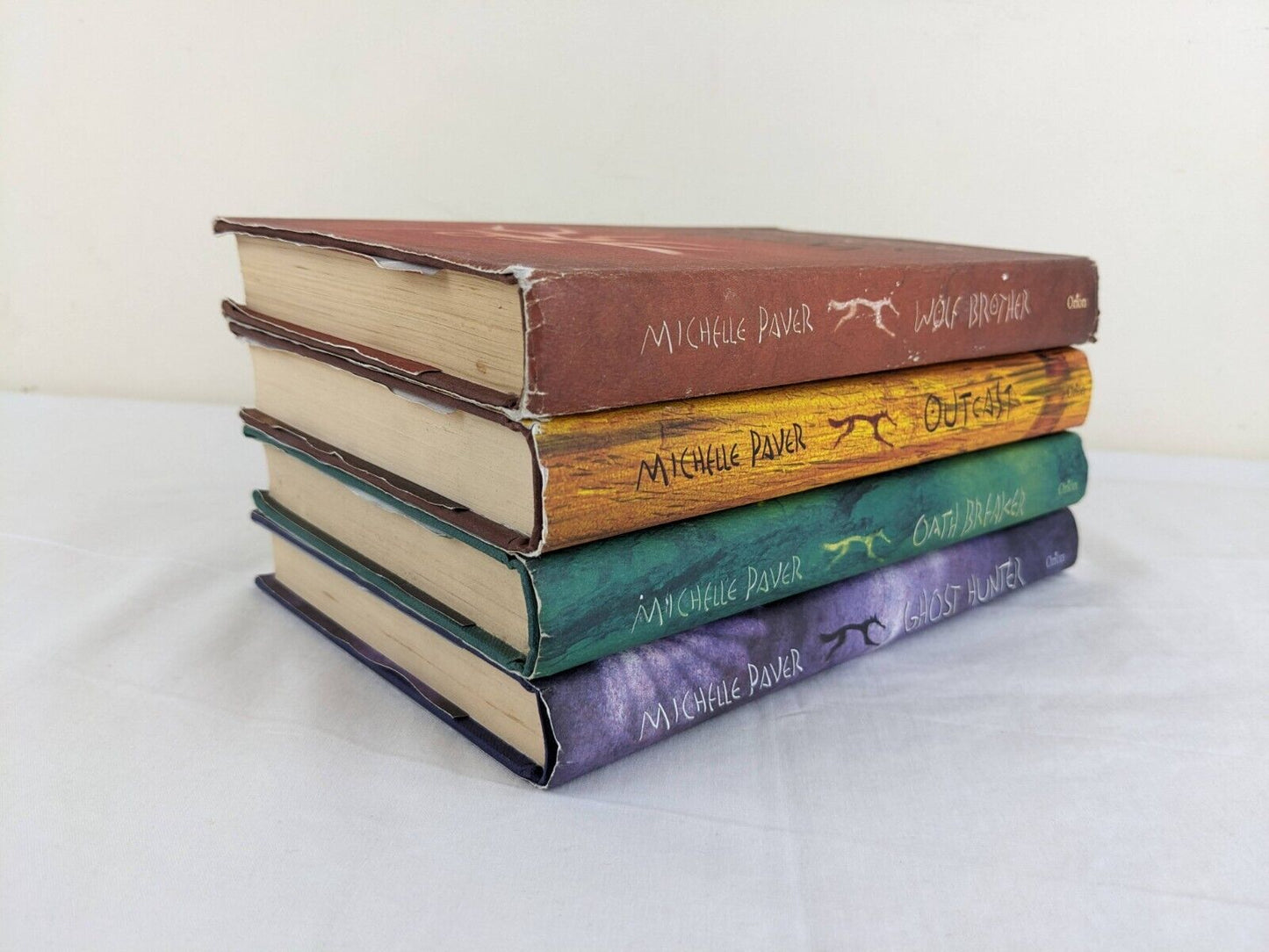 Ancient of darkness x4 by Michelle Paver 2004 Hardcover Wolf, Outcast, Oath etc.