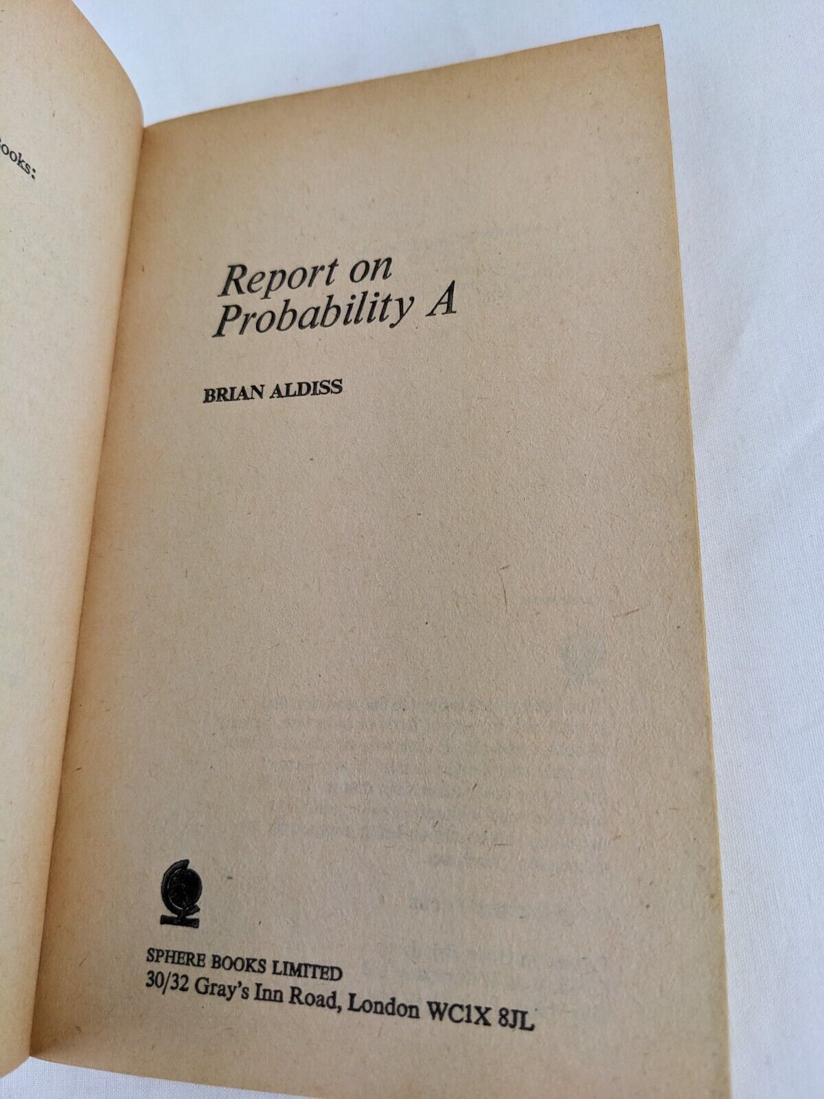 Report on probability a by Brian Aldiss 1977