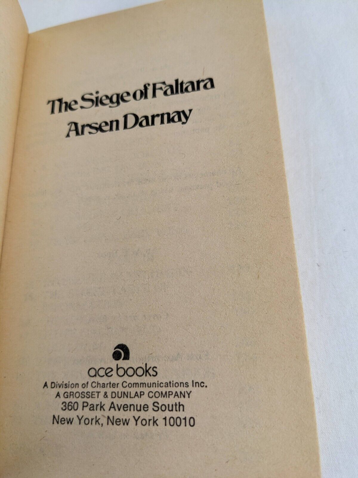 The siege of Faltara by Arsen Darnay 1978