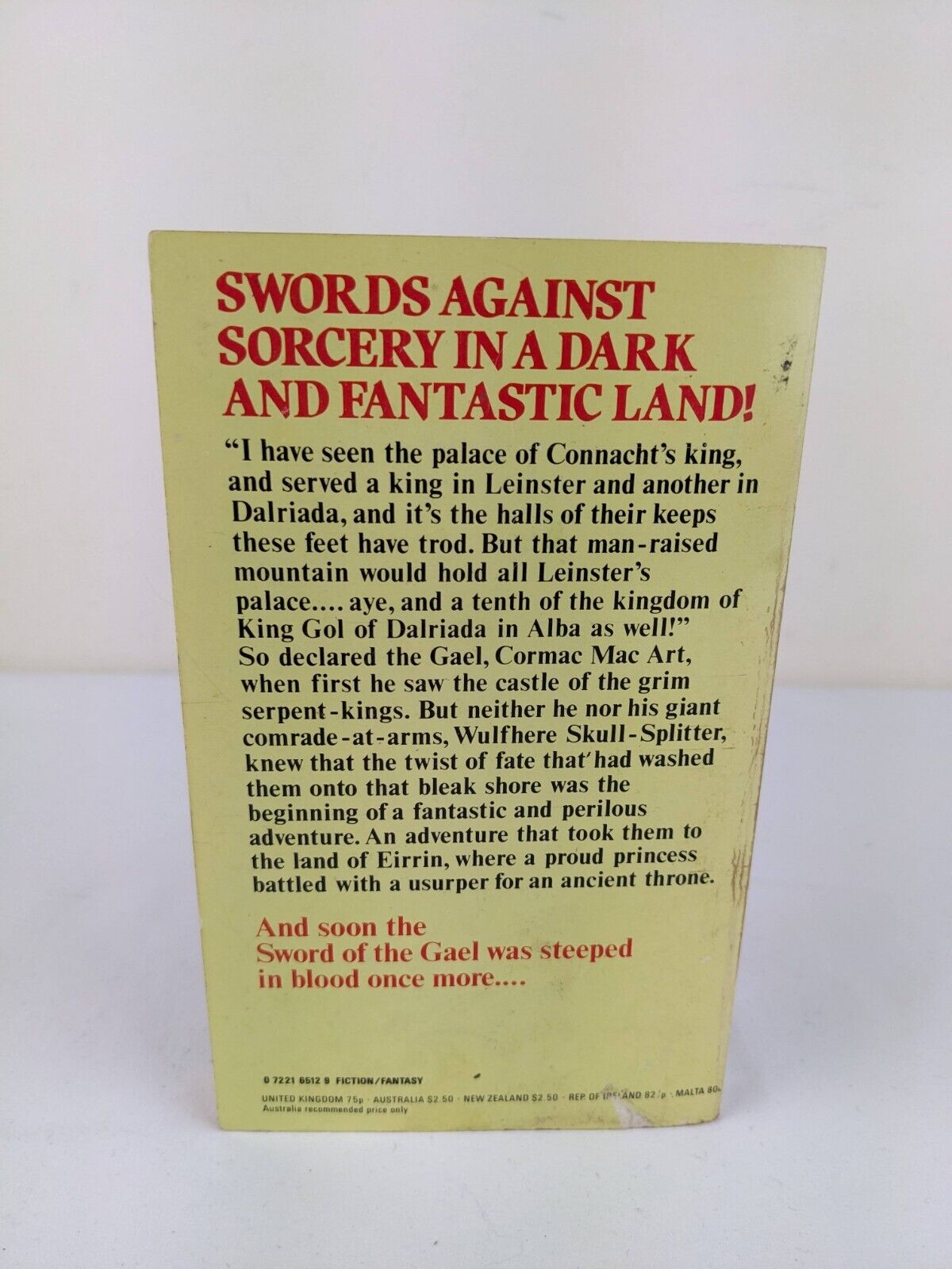Sword of the Gael by Andrew J. Offutt 1977 Cormac Mac Art series