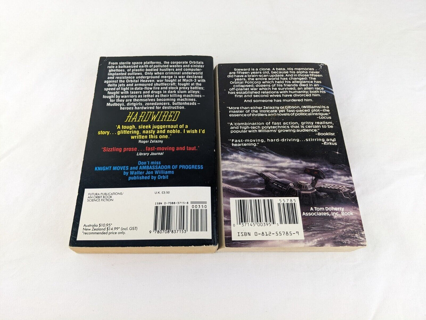 Hardwired & Voice of the whirlwind by Walter Jon Williams 1987