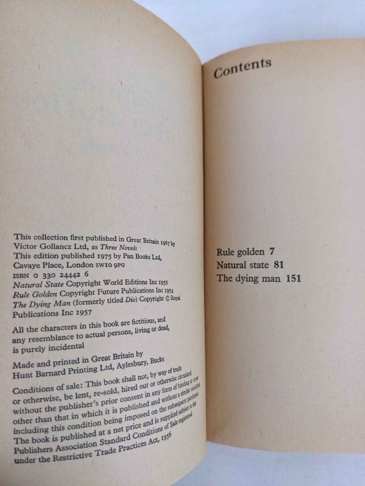 Natural State and Other Stories by Damon Knight 1975