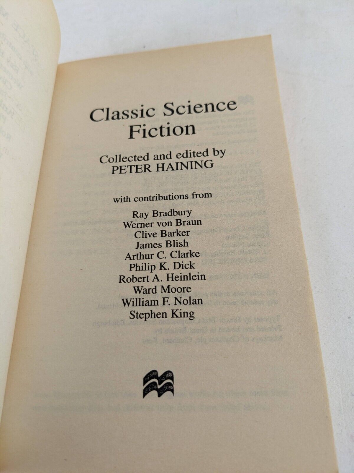 Classic Science Fiction collected and introduced by Peter Haining 1998